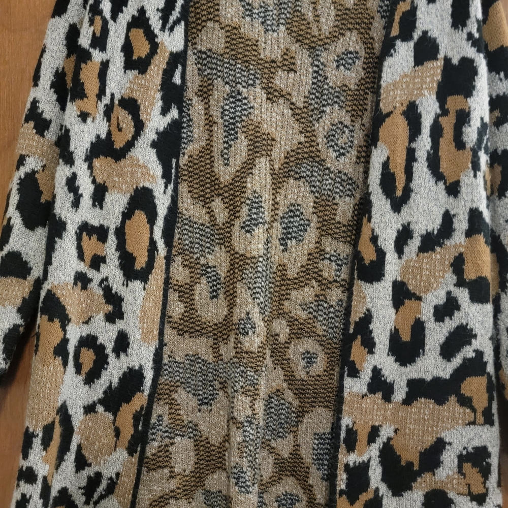 Apt. 9 Women's Leopard Print Teddy Jacket